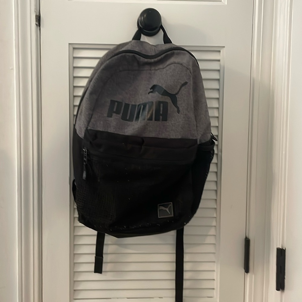 Black and gray puma backpack!! USED!!!!!!!